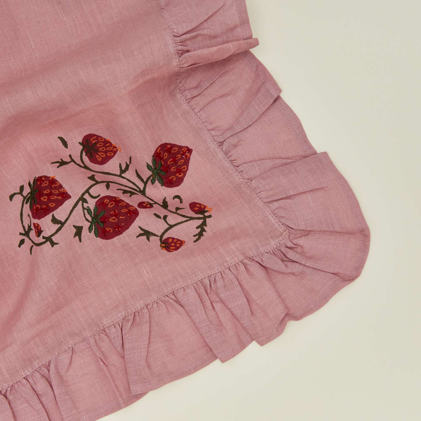 Close up view of Fraises De Bois Napkin