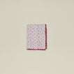 Little flowers rectangular tablecloth in maroon.