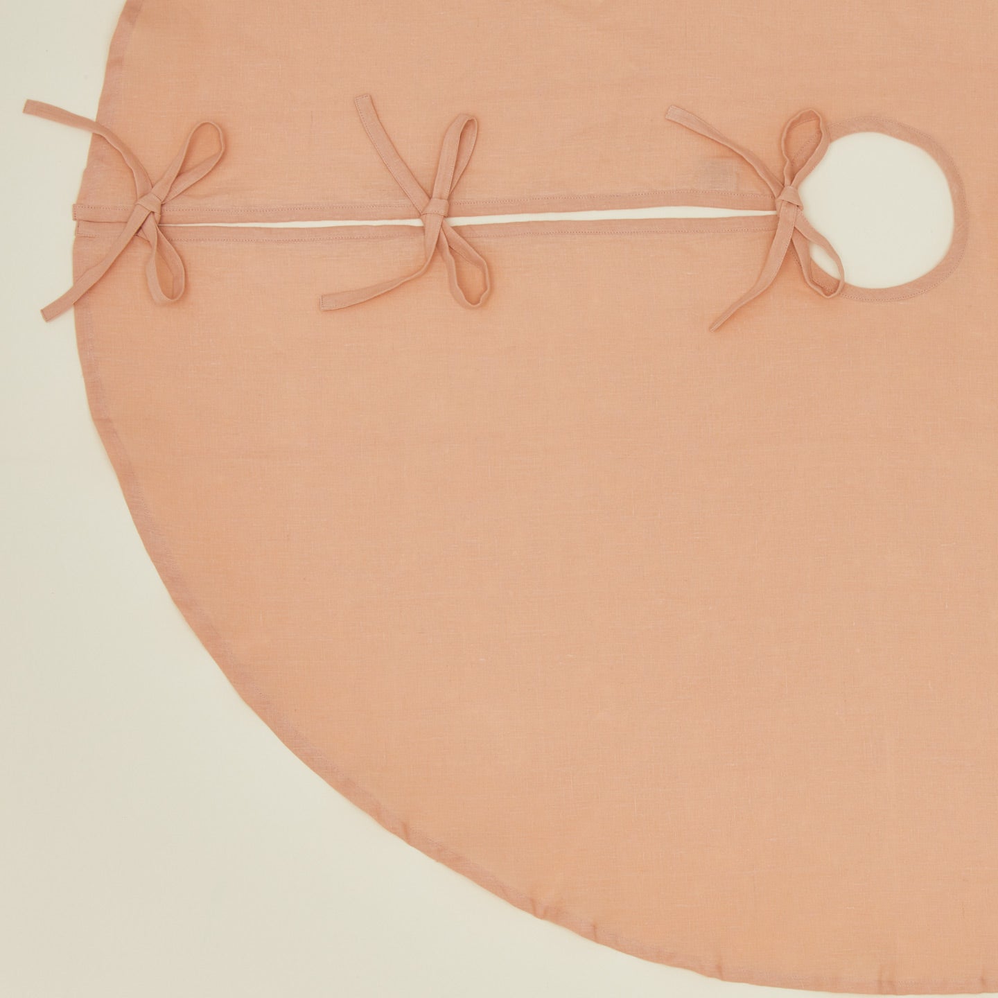 Simple Linen Tree Skirt  in blush