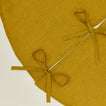 Simple Linen Tree Skirt in mustard