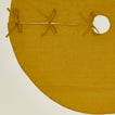 Simple Linen Tree Skirt in mustard