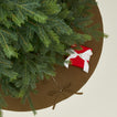 Simple Linen Tree Skirt in Olive
