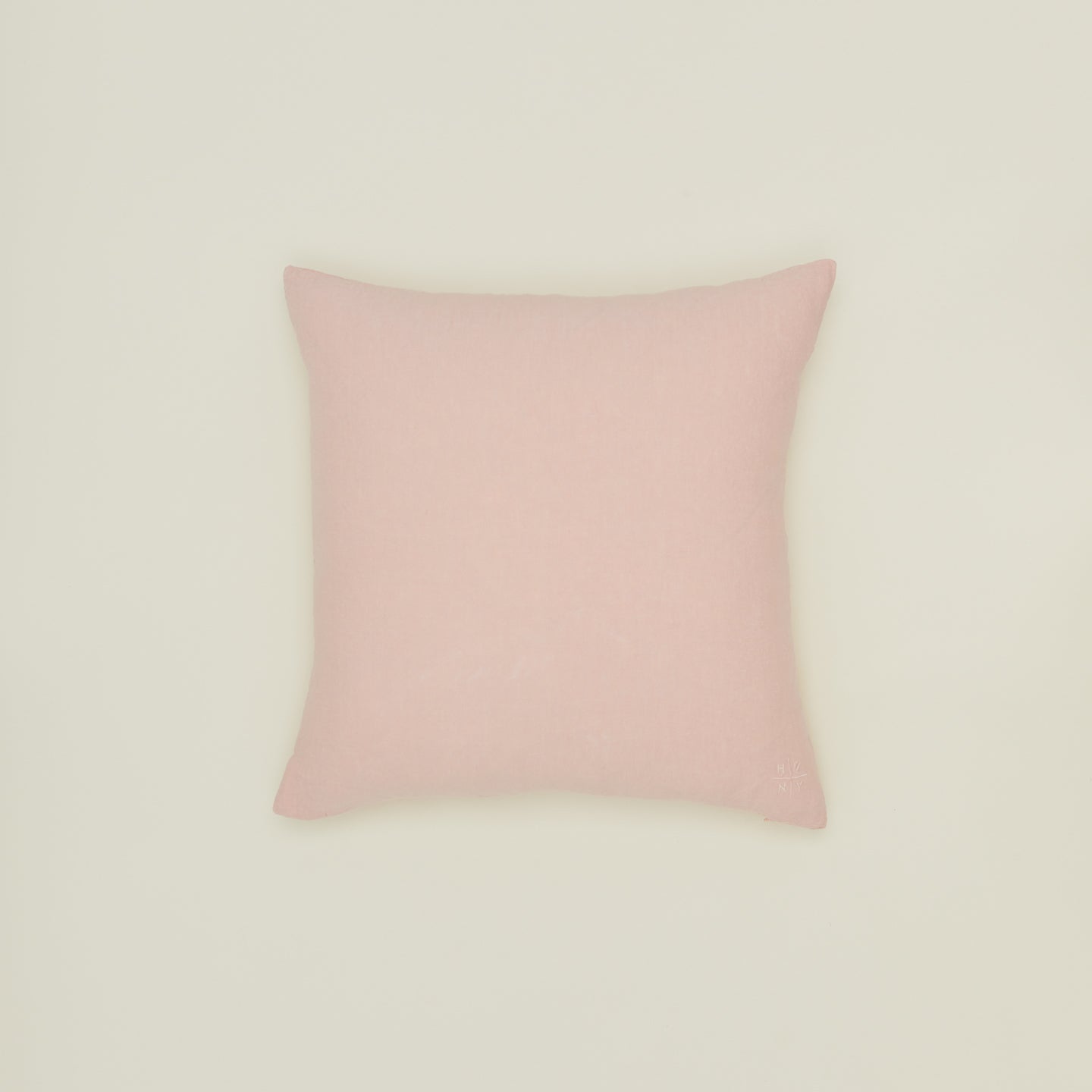 Simple linen pillow in blush