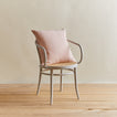 Simple linen pillow in blush