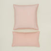 Simple linen pillow in blush