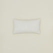 Simple linen pillow in ivory