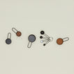 Simple measuring set in black