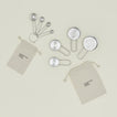 Simple measuring set in silver