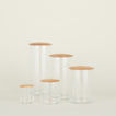 Simple storage container group in maple