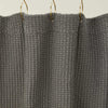 Simple Waffle Shower Curtain - Dark Grey