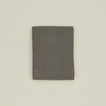 Simple waffle shower curtain in dark grey
