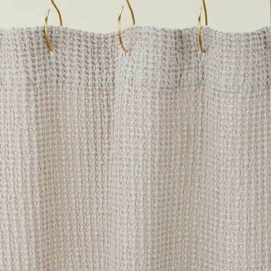 Simple Waffle Shower Curtain - Light Grey