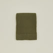 Simple waffle shower curtain in olive