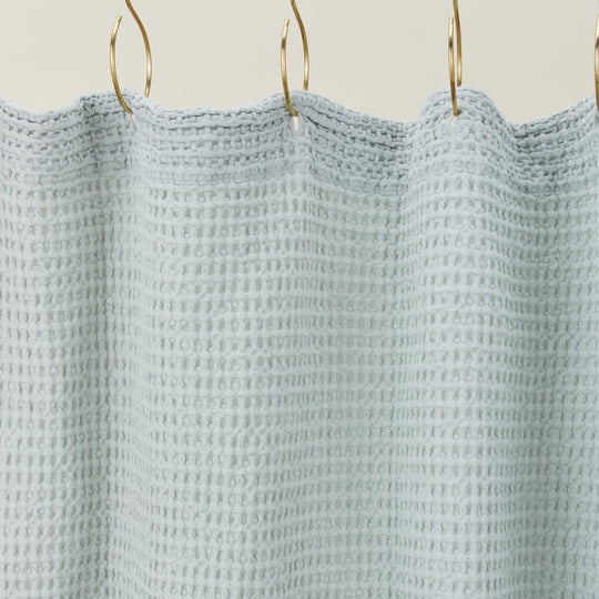 Simple Waffle Shower Curtain - Sky
