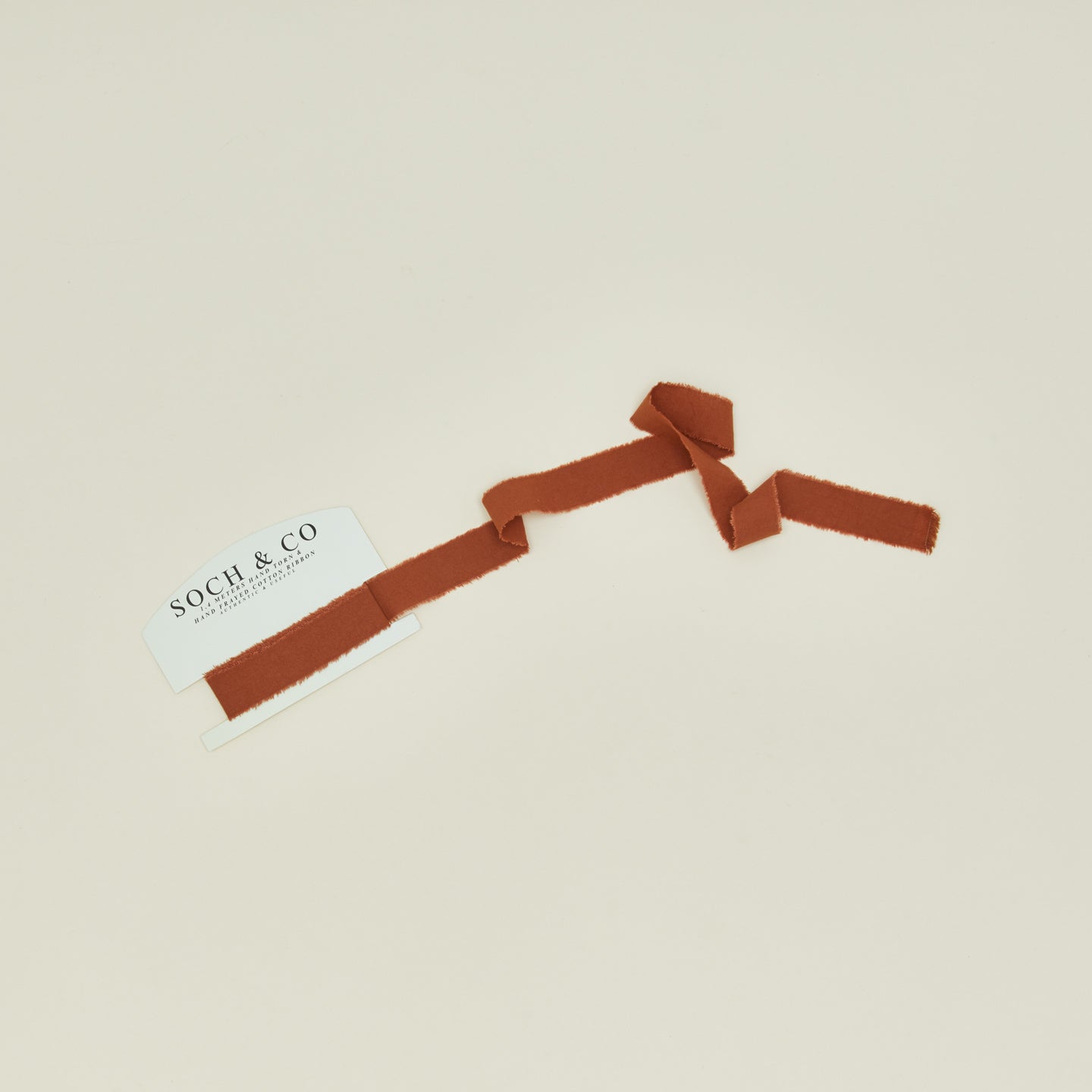 Soch & Co. frayed linen ribbon