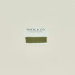 Soch & Co. frayed linen ribbon in olive