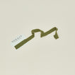 Soch & Co. frayed linen ribbon in olive