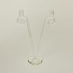 Close up view of Double Stem Spiral Candle Holder