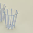Close up view of Sophie Lou Jacobsen La Verre petit glassware in sky