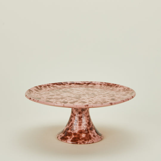 Splatter Cake Stand - Blush/Terracotta