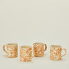 Splatter Mug, Set of 4 - Ivory/Bronze