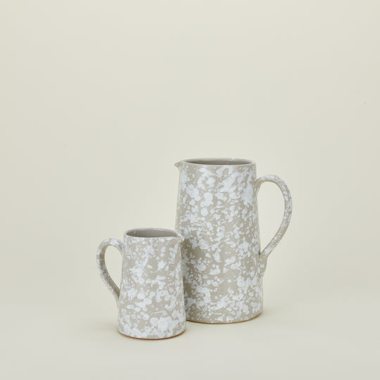 Splatter Pitcher - Light Grey/White