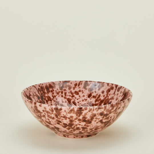 Splatter Serving Bowl - Blush/Bronze