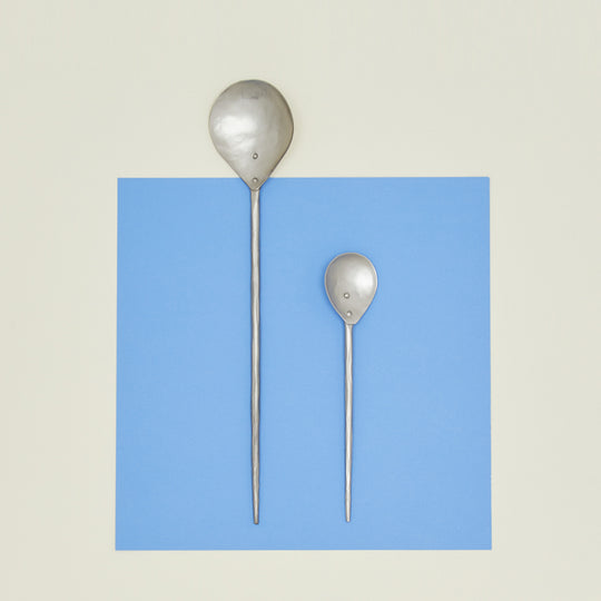 Forged Pewter Stir Spoon, Set of 2