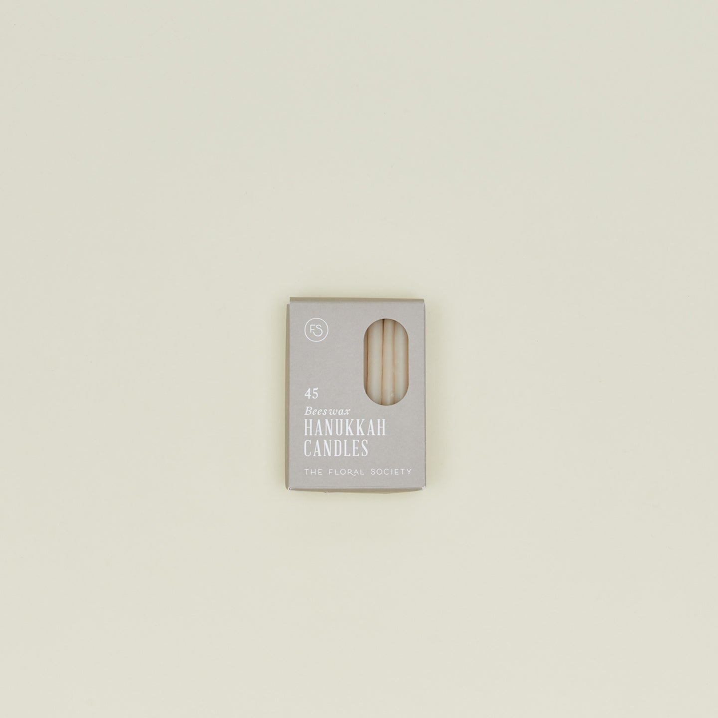 Hannukah candles in salt color
