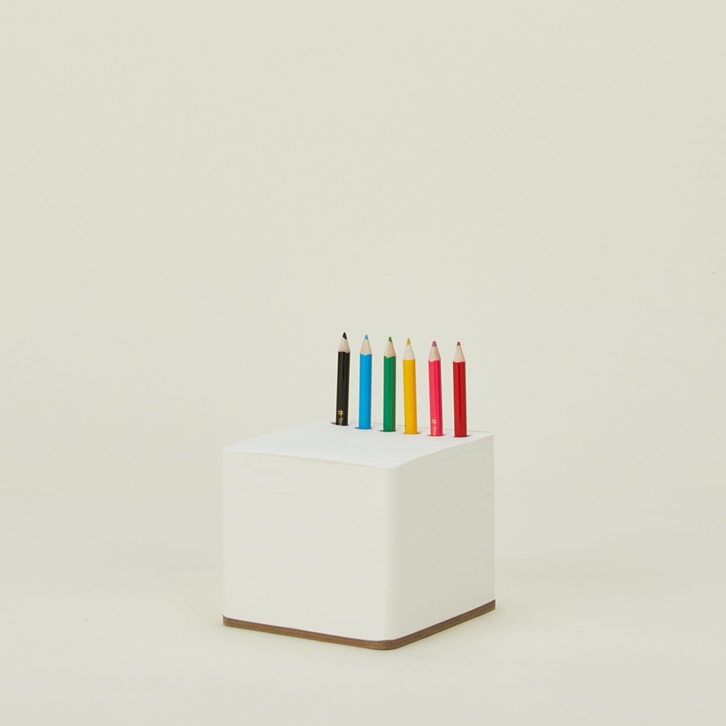 Sketch pad with colored pencils