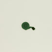 Raw edge velvet ribbon in evergreen
