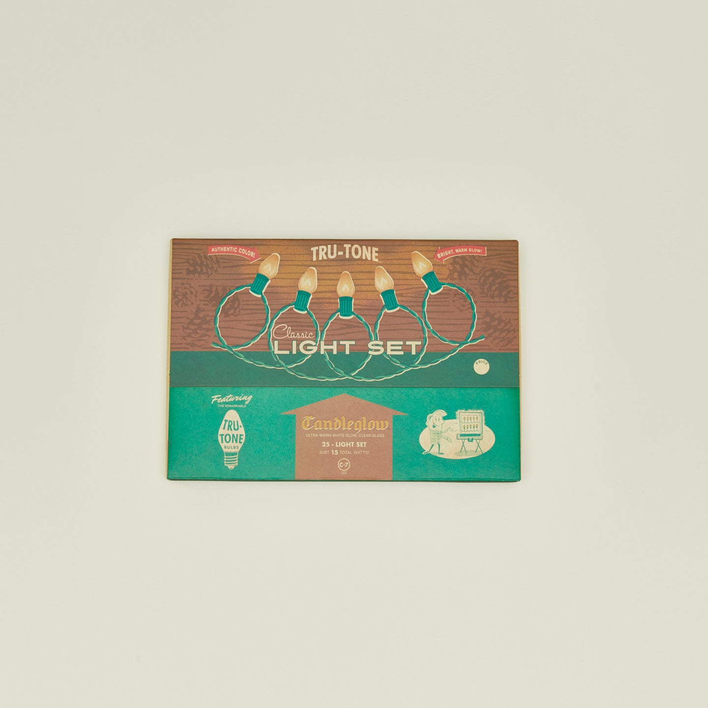 Vintage inspired holiday lights in clear