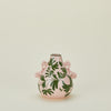 Painted Teardrop Vase - Nude/Olive