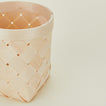 Close up view of Verso Birch Basket.