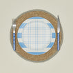 Melamine plate in blue plaid with place setting