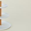 Detailed view of three tiered serving tray