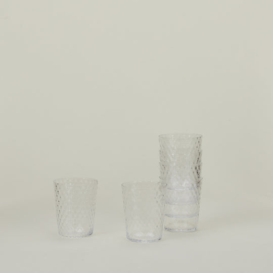 Veneziano Tumbler, Set of 6 - Clear