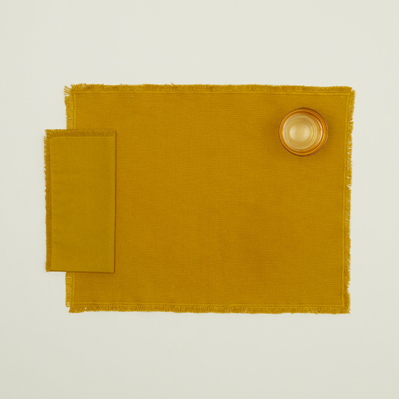 Essential Cotton Placemats - Mustard