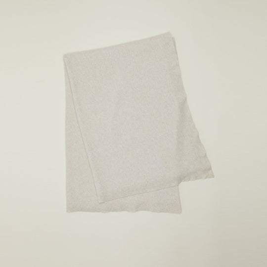 Simple Knit Oversized Throw - Ivory