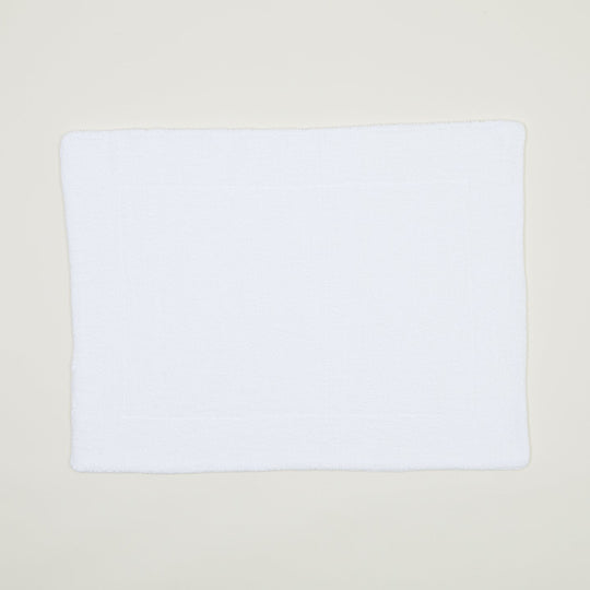 Simple Terry Bath Mat - White