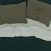 Simple Linen Fitted Sheet - Olive