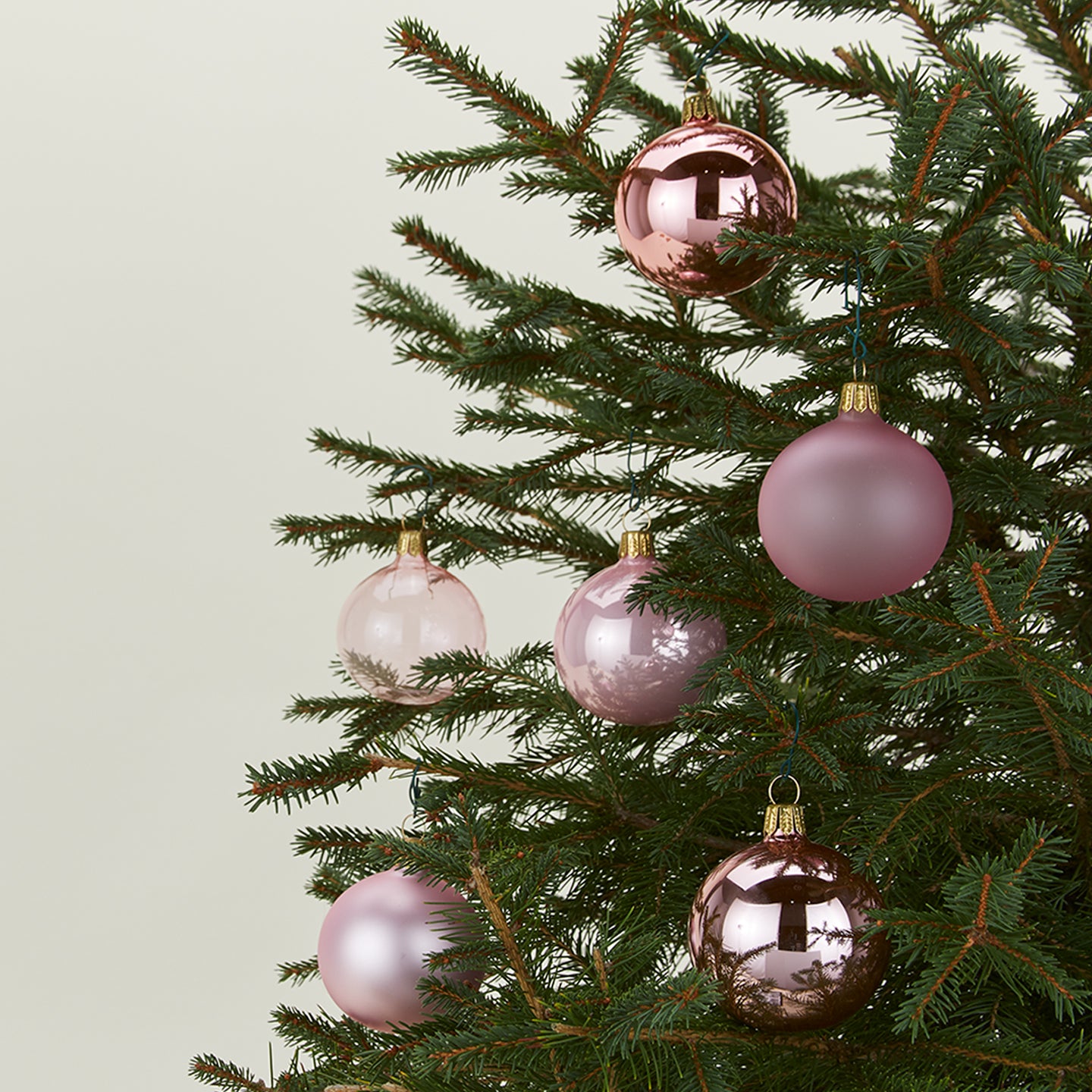 XS Glass Ornament Set - Pink