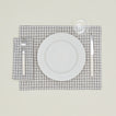 Checked Linen Napkin, Set of 4