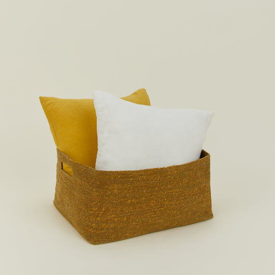 Essential Low Basket - Mustard