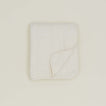 Simple Linen Quilted Throw - Ivory