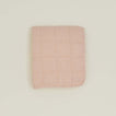 Simple Linen Quilted Throw - Blush