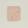 Simple Linen Quilted Throw - Blush
