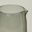 Close up of the rim of the Essential Glassware Pitcher in Smoke.