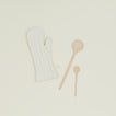 Simple Linen Oven Mitt - Ivory