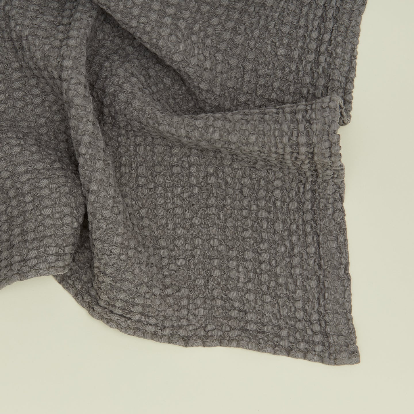 Simple Waffle Towel - Dark Grey
